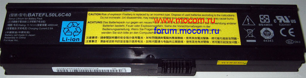 Acer Aspire 5032:  BATEFL50L6C40 11.1V-4000mAh