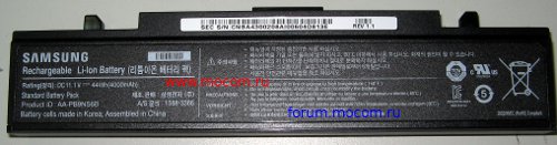  Samsung R730 / NP-R525:  AA-PB9NS6B, 11.1V - 44Wh(4000mAh)