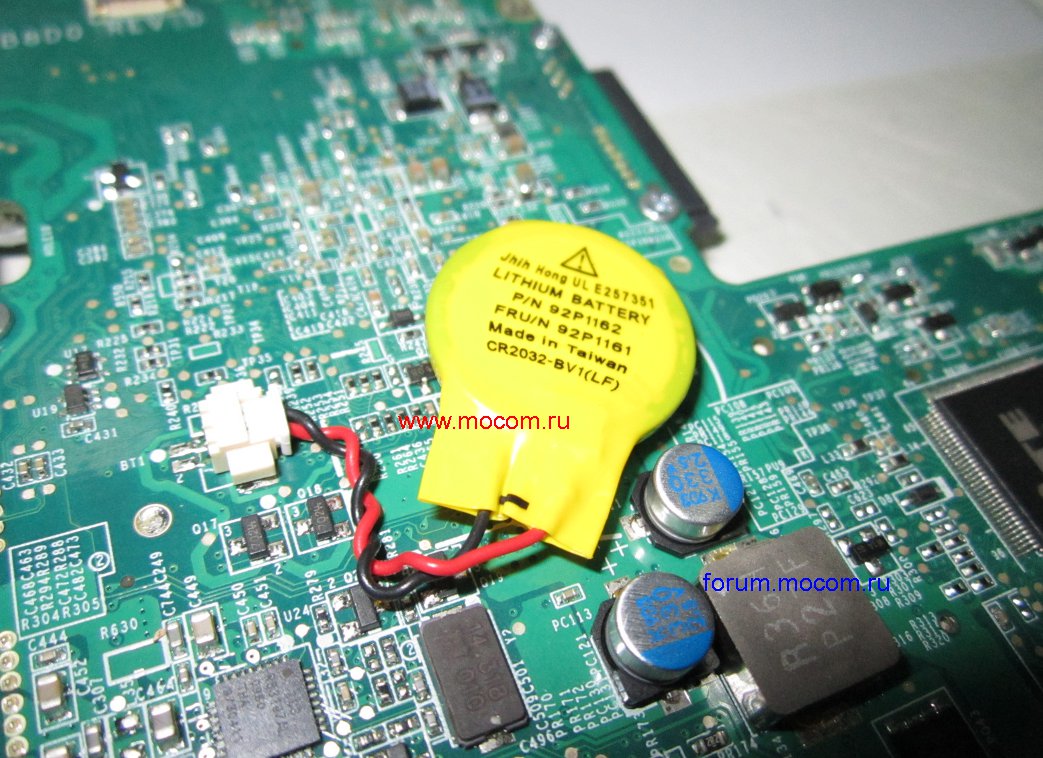  Lenovo IdeaPad Y460:  BIOS 92P1162 92P1161 CR2032-BV1(LF)