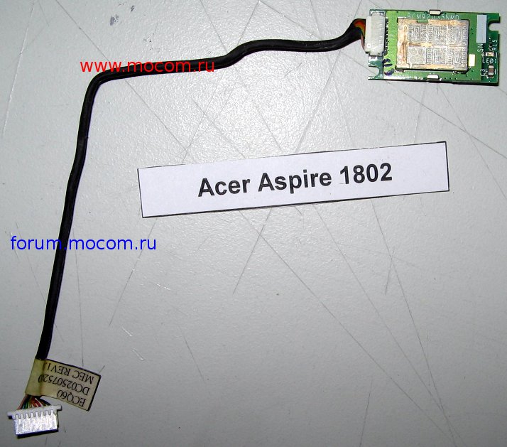  Acer Aspire 1802: bluetooth BCM92035NMD