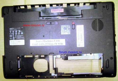  Acer eMachines E442:   / Bottom Case; AP0FO0004000