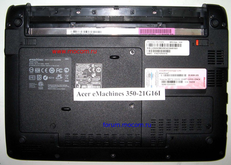  Acer eMachines eM350-21G16l:  