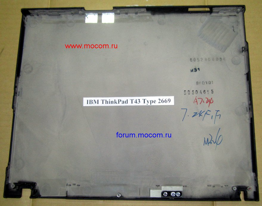  IBM ThinkPad T43 / T42 / T41:   / LCD Cover, 62P4194