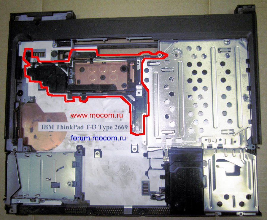  IBM ThinkPad T43 / T42:    / Wiring Frame, 26R7842