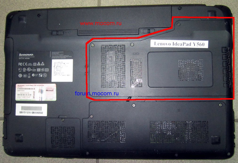  Lenovo IdeaPad Y560: Memory Cover /    ; 36KL3TDLV00 3C A