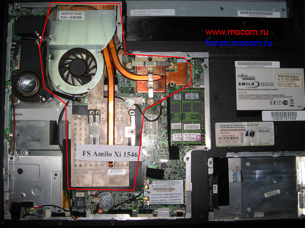  Fujitsu-Siemens Amilo Xi 1546:  /  / cooler Bi-Sonic BP551305H-02, DC 5V 0.38A,  40GP72110-02