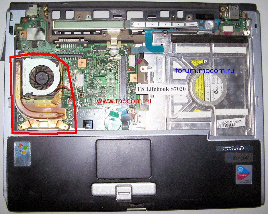  FS LifeBook S7020:  Toshiba MCF-S4512AM05, DC5V 250mA;  CP233058-01, CP233042-01