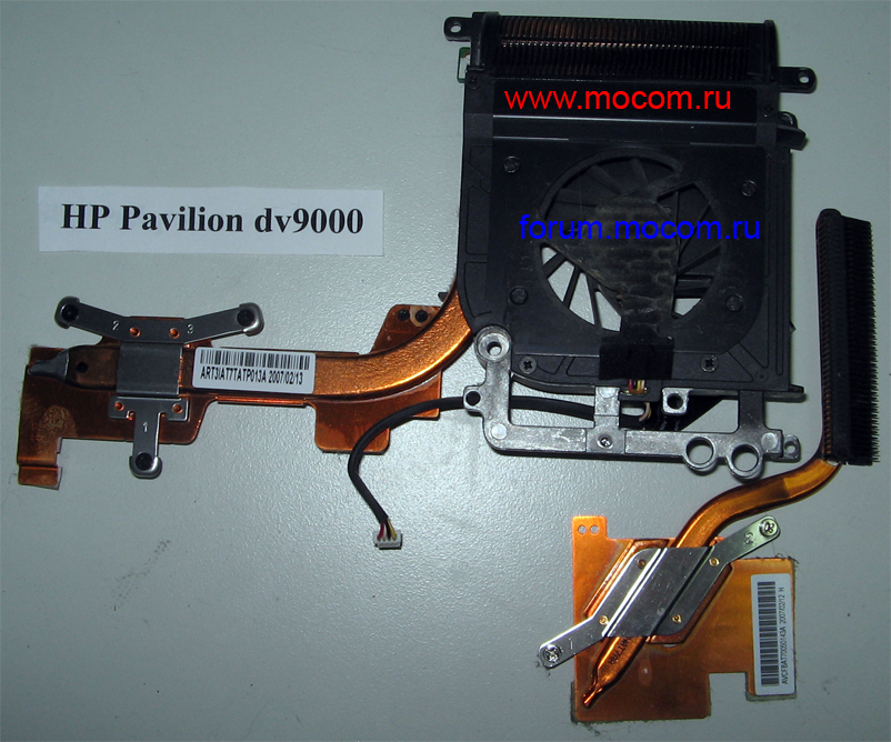  HP Pavilion dv9213:  /  / cooler 434678-001, GC055515VH-A (B2786.13.V1.F.GN)  KDB05605HB -6C14
