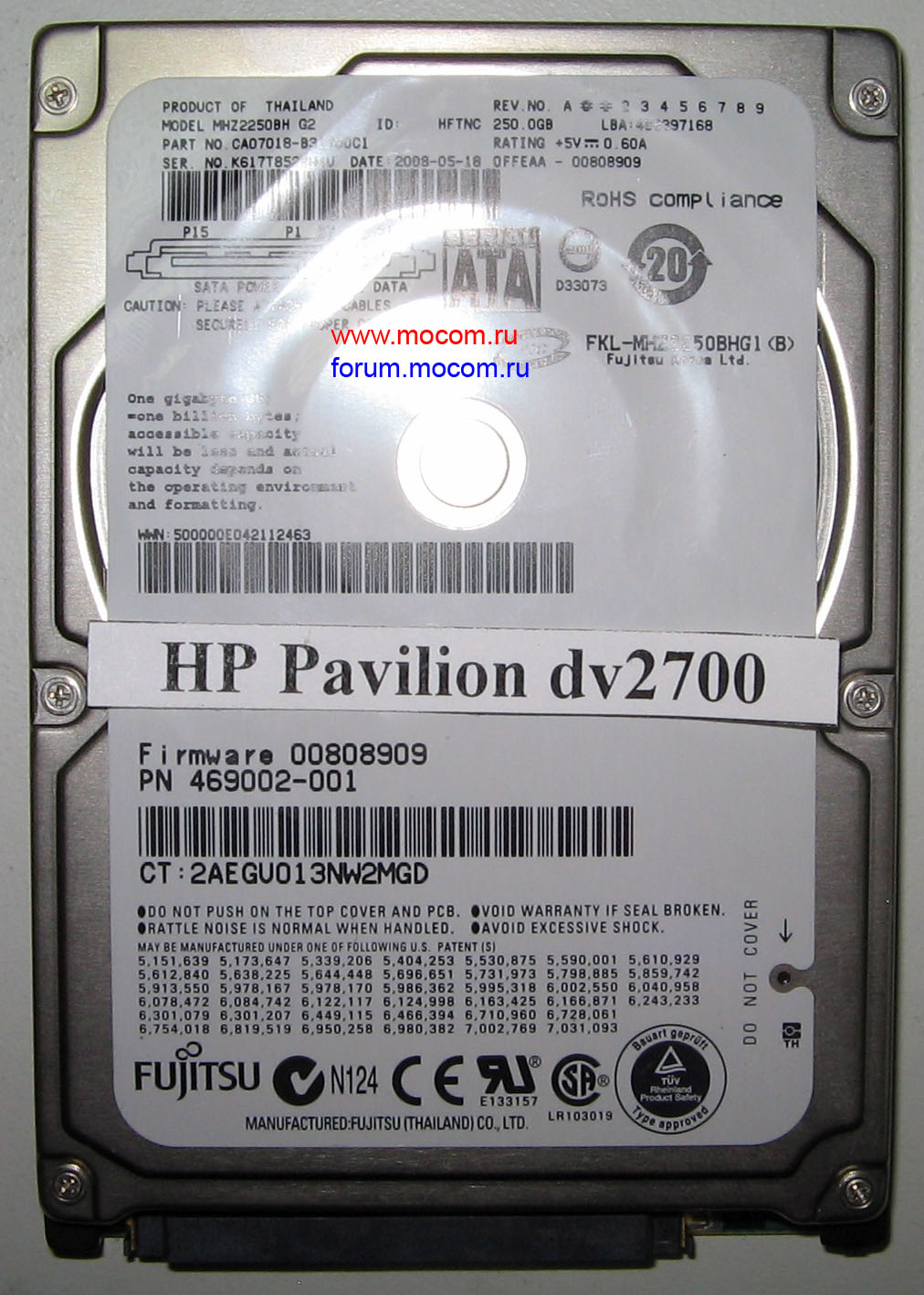   : HDD Fujitsu MHZ2250BH G2 250Gb SATA 2.5