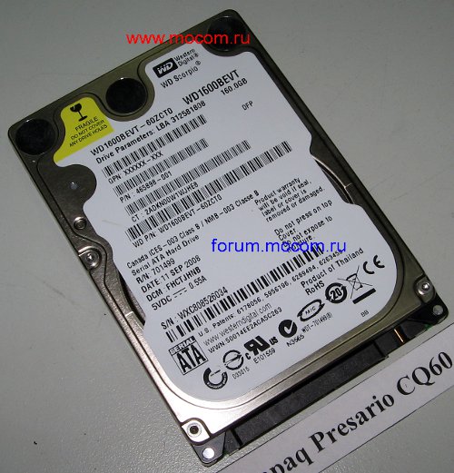   : HDD WD WD1600BEVT-60ZCT0 160Gb SATA