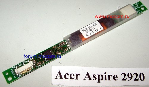 Acer Aspire 2920Z:  YEC YNV-W05 19.21072.031