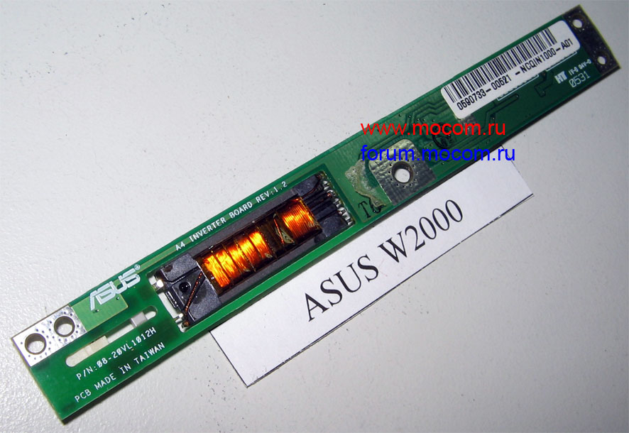  Asus W2000 / W2V:  Asus 08-20VL1012H