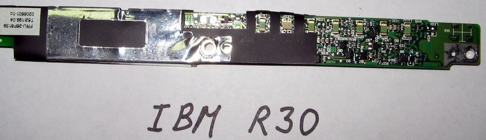 IBM ThinkPad R30:  T62I199.04 Rev:1, IBM FRU P/N: 26P8139