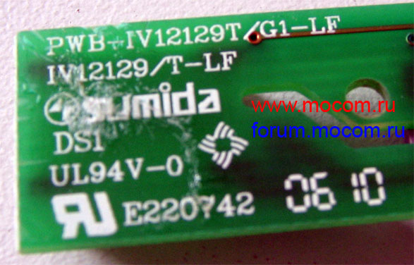  Toshiba Satellite P105-S6014:  Sumida E220742, PWB-IV12129T/G1-LF