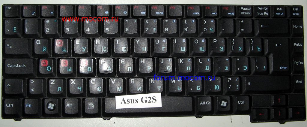  Asus G2S:  04GNJV1KRU00, 9J.N5382.G0R, 073800241