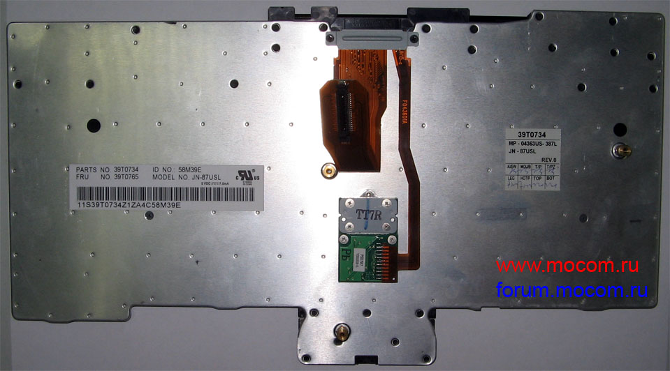 IBM ThinkPad R51:  JN-87USL, MP-04363US-387L