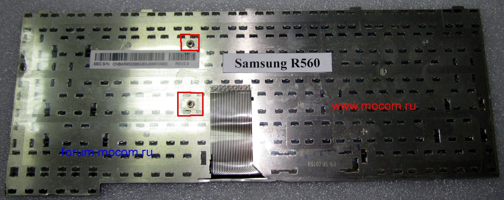  Samsung R560:  CNBA5902295GBXJ088K0983