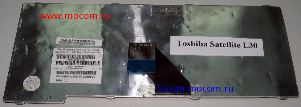  Toshiba Satellite L30, L20, L10:  MP-03263SU-920 AEEW30I7012-RU