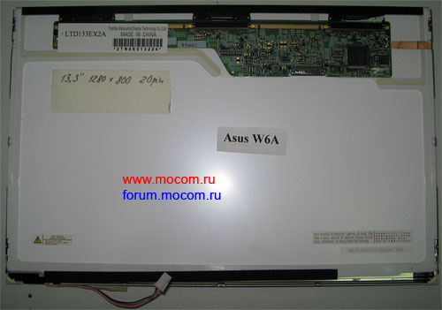  LTD133EX2A 13.3" (1280x800) 20 pin   Asus W6A