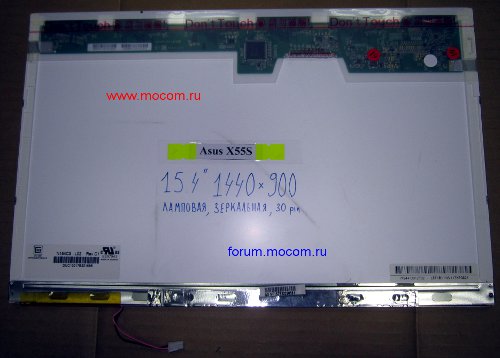  Asus X55S:  N154C3 -L02, 15.4" 1440x900; 30 pin, , 