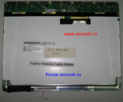    Fujitsu-Siemens Amilo D8800: 14.1" (1024 x 768) 20 pin
