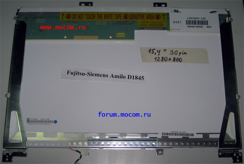  15.4" (1280 x 800) 30 pin, LTN154X1-L02   Fujitsu-Siemens Amilo D1845