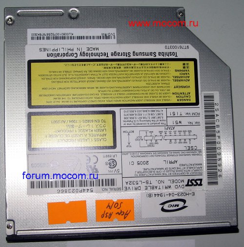  Acer Aspire 5014: DVD-RW TS-L532A