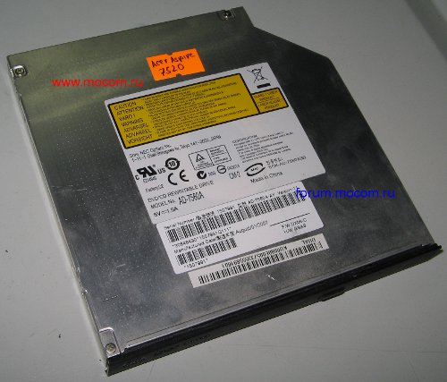  Acer Aspire 7520: DVD-RW AD-7560A