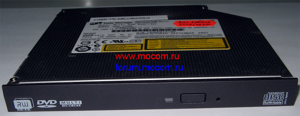 Acer Extensa 5220 / 5620 / Aspire 7520:   DVD-RW GSA-T20N