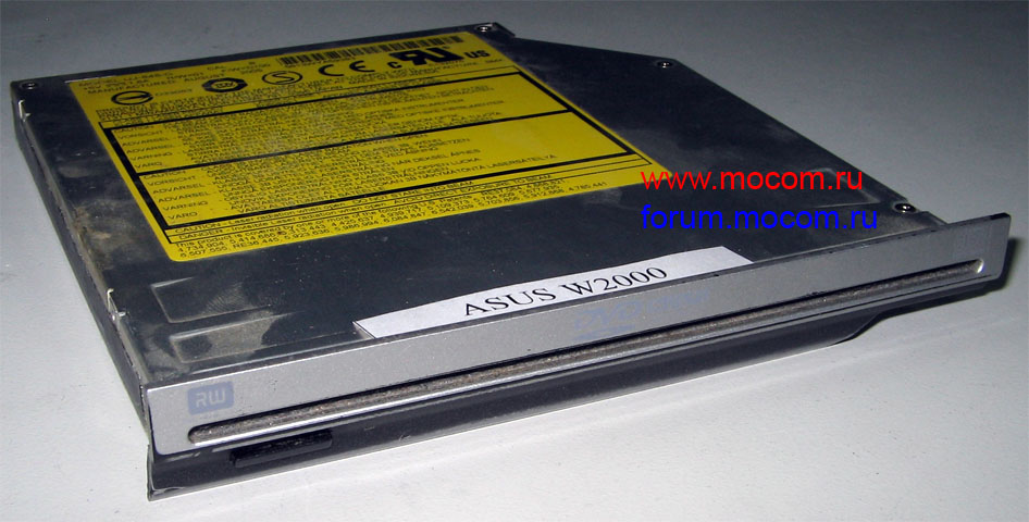  Asus W2000 / W2V: DVD-RW Panasonic UJ-845-C, 