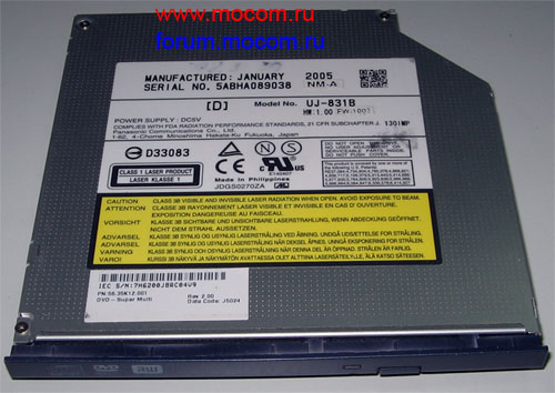 Benq Joybook 7000:   DVD-RW,  UJ-831B