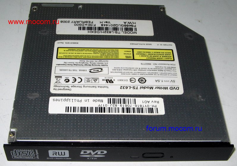  Dell Vostro 1000: DVD-RW TS-L632