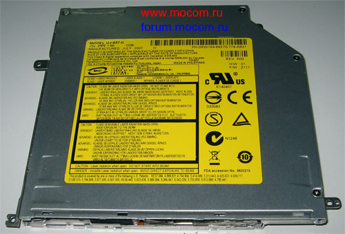  Dell XPS M1330 PP25L: DVD-RW Panasonic UJ-857-C