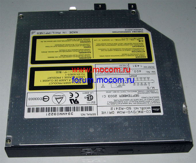  HP Compaq nx9020: DVD/CD-RW SD-R2412