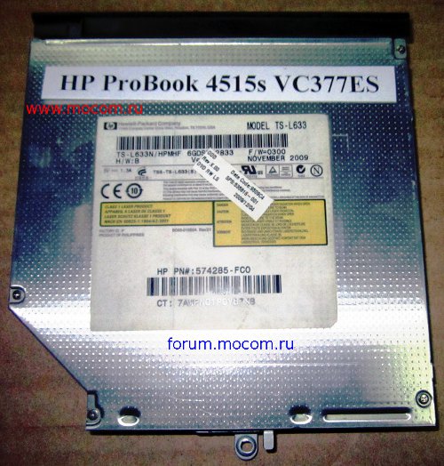  HP ProBook 4515s VC377ES: DVD-RW TS-L633 SATA