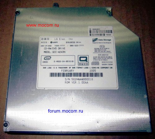  LG LS50: DVD/CD-RW GCC-4243N IDE;   