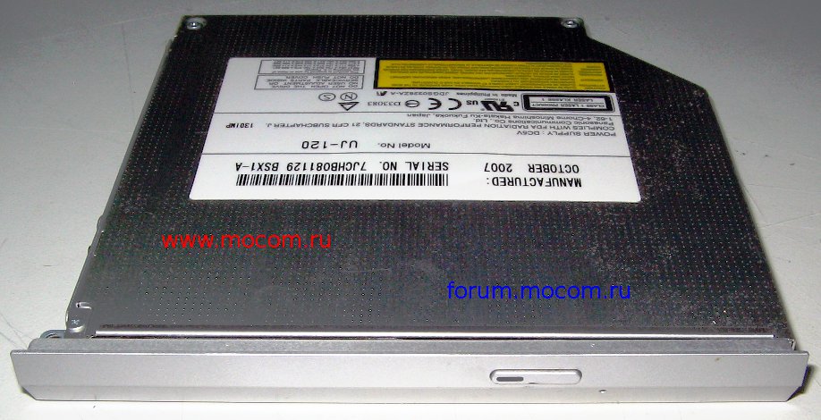  Sony VAIO VGN-FZ21SR, VGN-FZ21MR / PCG-395P: BD-ROM/DVD RW Panasonic UJ-120