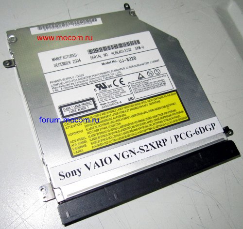  Sony VAIO VGN-S2XRP / PCG-6DGP: DVD-RW UJ-822B
