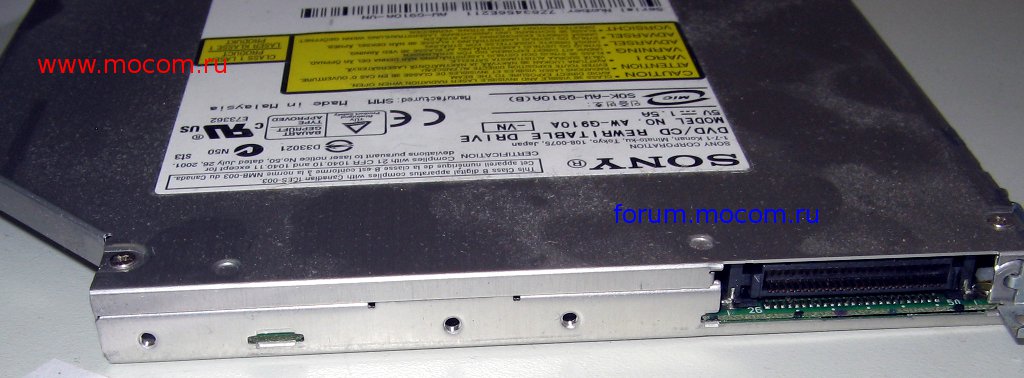  Sony VAIO VGN-SZ7RMN/B / PCG-6W6P: DVD-RW Sony AW-G910A IDE