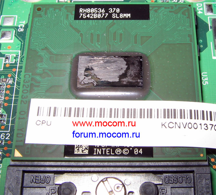  Acer Aspire 3613:  Intel Celeron M 1.5GHz / 1MB / 400MHz, SL8MM