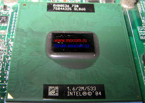  Acer TravelMate 8100:  Intel Pentium M, 1.6GHz / 2Mb / 533MHz, SL86G