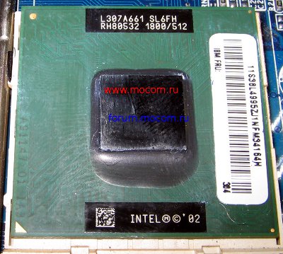  Asus A2500L:  Intel Mobile Pentium 4-M 1.80GHz, SL6FH