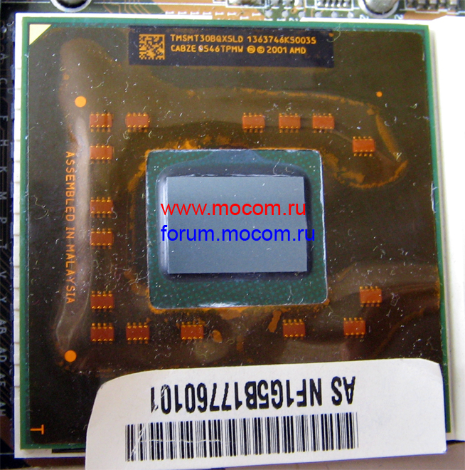  Asus A6000:  AMD Turion 64 MT-30 1.6GHz, TMSMT30BQXSLD