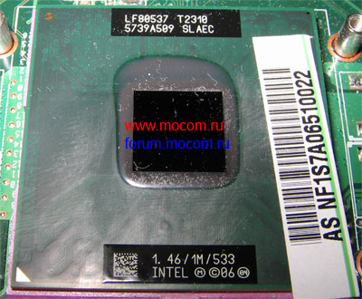  Asus F5RL:  Intel Pentium T2310 SLAEC 1.46GHz / 533MHz / 1MB