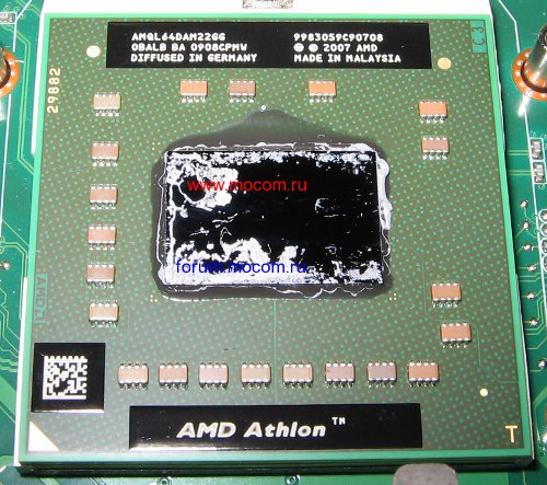  Asus K40AB:  AMD Athlon 64 X2 QL-64, AMQL64DAM22GG
