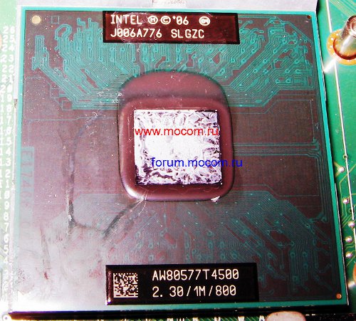  Asus X5DIJ:  Intel Pentium Dual-Core Mobile T4500 SLGZC; 2.3GHz, 1M, 800MHz