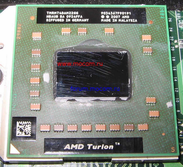  HP Pavilion dv6-1211er:  AMD Turion 64 X2 Mobile 2200MHz, TMRM74DAM22GG