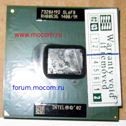  Roverbook Nautilus E415 WH:  Intel Pentium M 1.40GHz, 1M Cache, 400MHz FSB, SL6F8