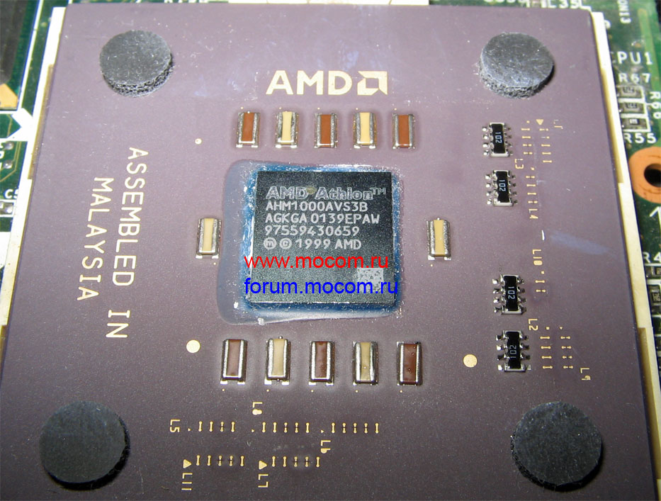  Sony VAIO PCG-975L:  AMD Athlon 4, 1GHz / 200MHz / 256Kb L2 cache 1.40V Socket A (Socket 462) CPGA, AHM1000AVS3B, AGKGA 0139EPAW 97559430659