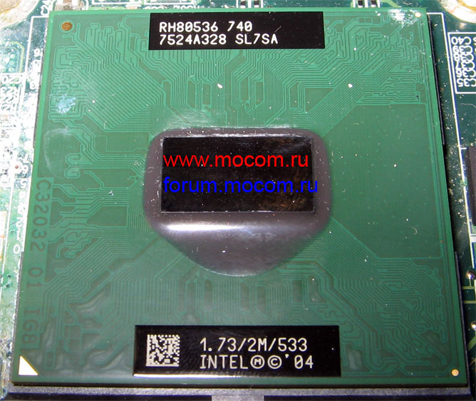  Toshiba Satellite M40X-119:  Intel Pentium M 1.73GHz / 2MB / 533MHz, SL7SA